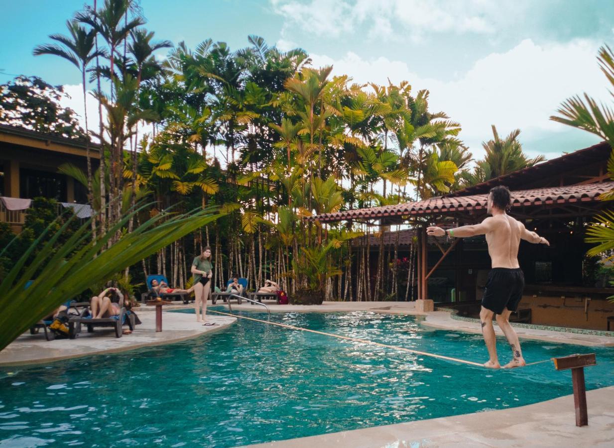 아레날 백패커스 리조트 La Fortuna 외부 사진 A swimming pool in the resort