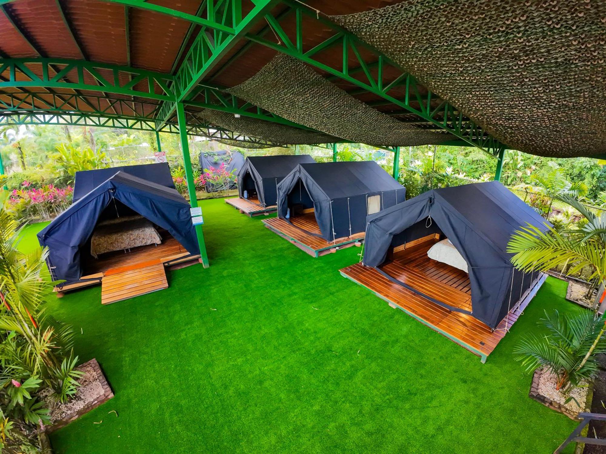 아레날 백패커스 리조트 La Fortuna 외부 사진 Eco-Tents at the resort