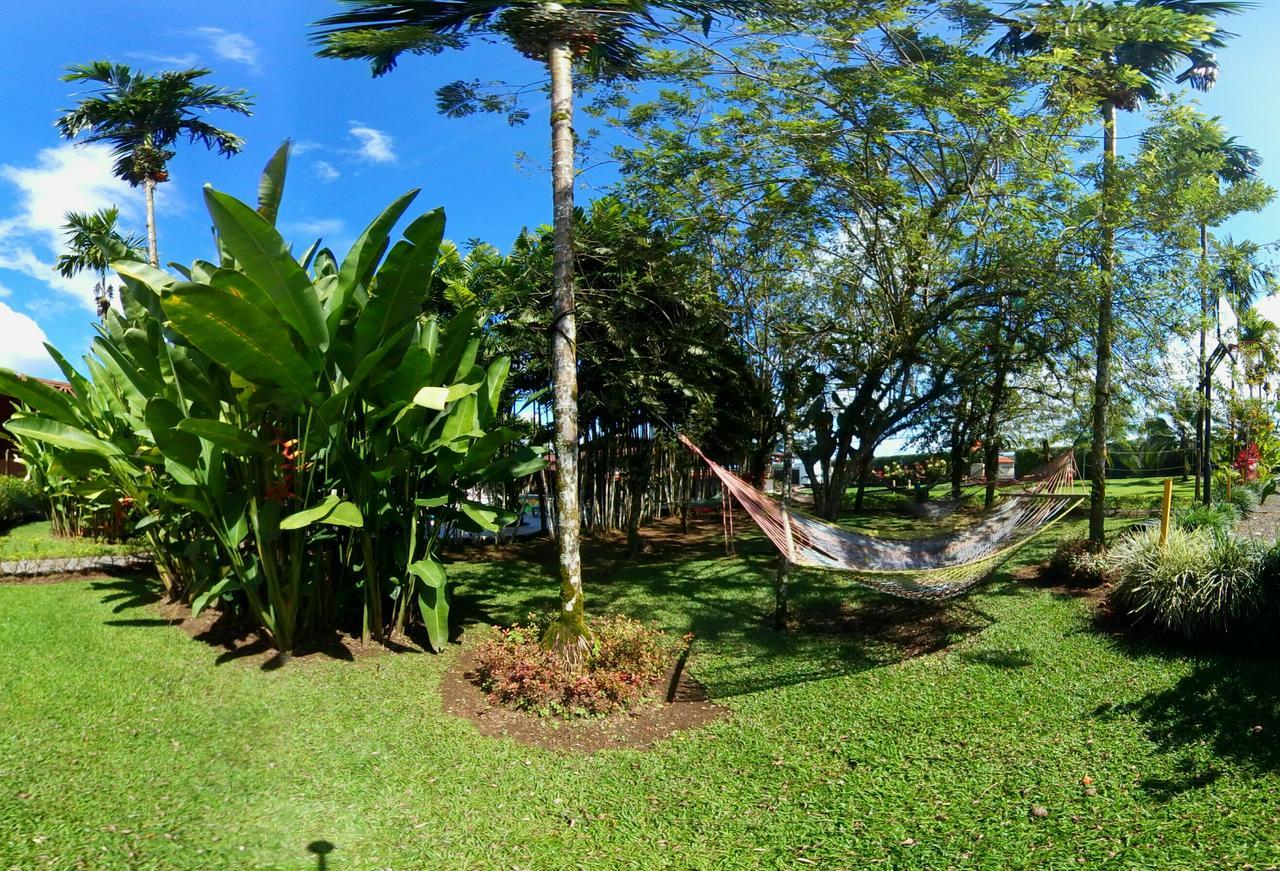아레날 백패커스 리조트 La Fortuna 외부 사진 A hammock in the garden of the University of the South Pacific